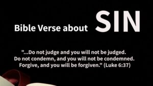 Very interesting bible verse about sin. This is also related to judging people
